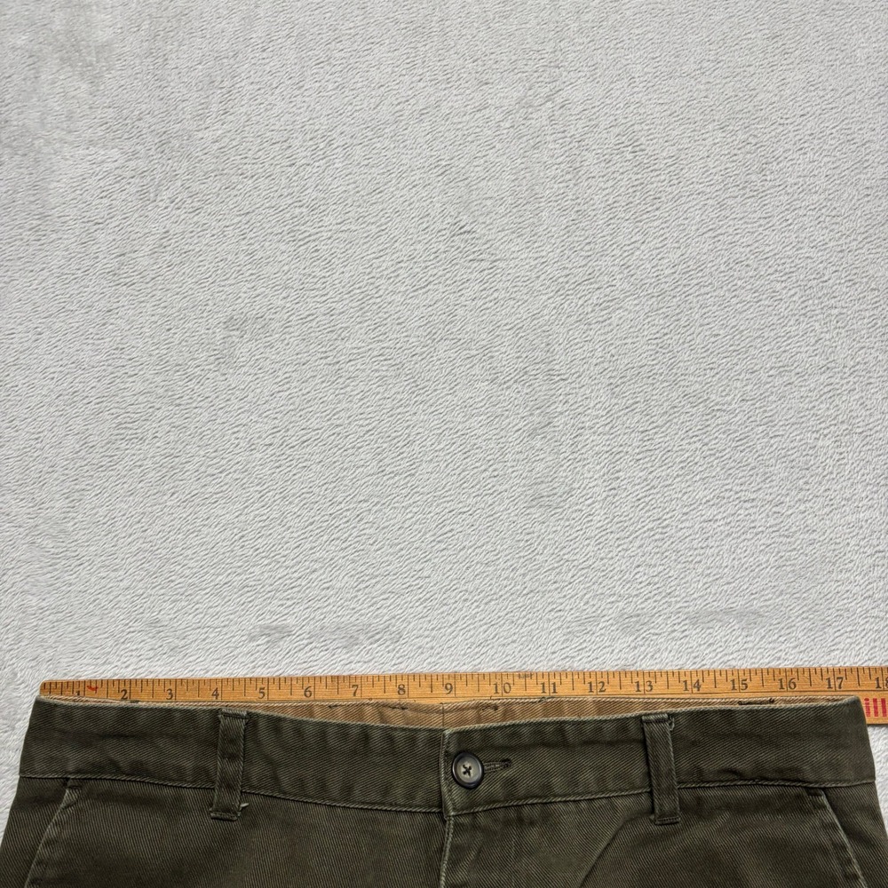 VTG St. John's Bay Chino Pants Mens 34x29 Relaxed Fit Talon Zipper Green Cotton - Picture 7 of 8
